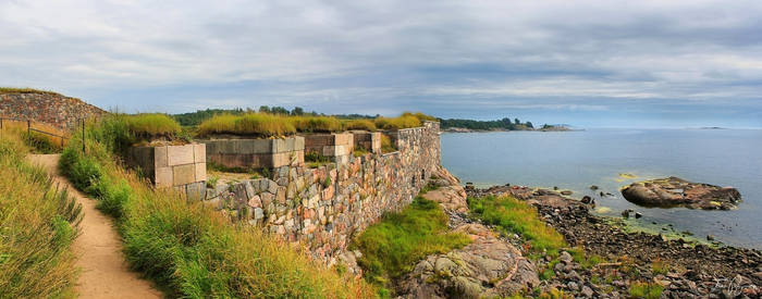 Walls of Suomenlinna Sea Fortress