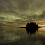 Lake at dusk