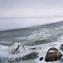 Frozen seashore