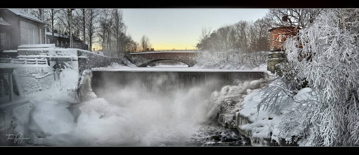 Old Town Dam in January