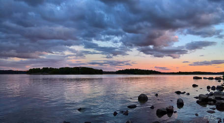 Evening seashore