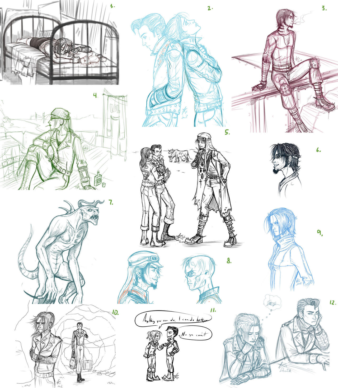 Fallout 3 Deviantart Fallout 3 - Sketch Dump by psycrowe on DeviantArt