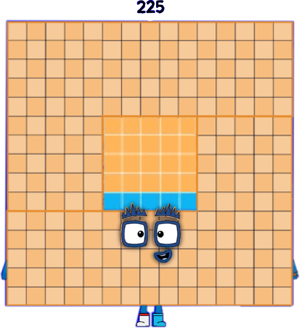 Block D R 225 Numberblock 225 by 54thenumberblock on DeviantArt