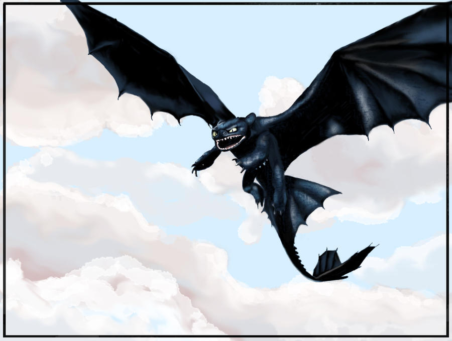 How to train a dragon - Night Fury by muddly661 How to train a dragon - Night Fury by muddly661