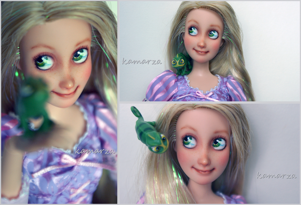 Rapunzel doll OOAK repaint 3