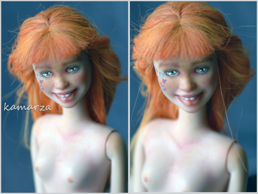 Red Haired OOAK Doll Repaint