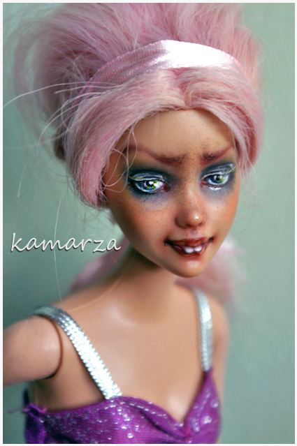 Scary Pink OOAK Doll Repaint 1