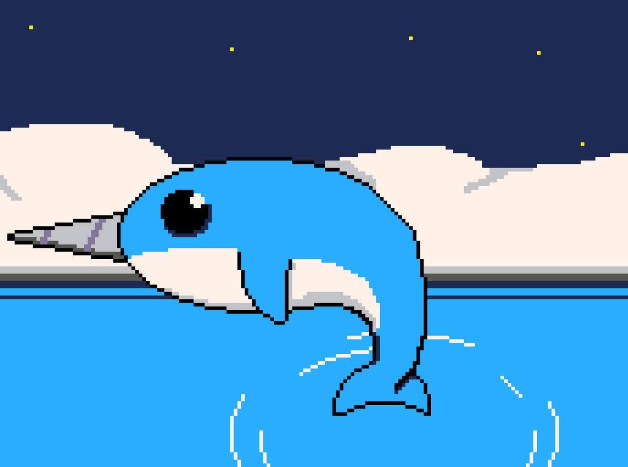 Narwhal Pixel Art by N3VYCK on DeviantArt