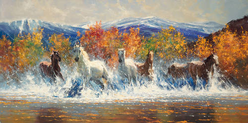 'Last Autumn' 30 x 60 - Robert Hagan