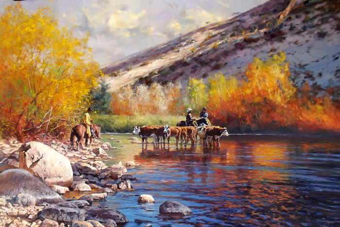 'Break' - 60 x 48 Oil on Canvas By Robert Hagan