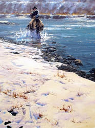 'Chill' - 30 x 40 Oil on Canvas by Robert Hagan