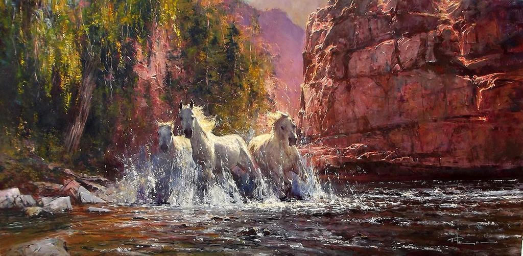 'Valley Bolt' - Oil on Canvas by Robert Hagan