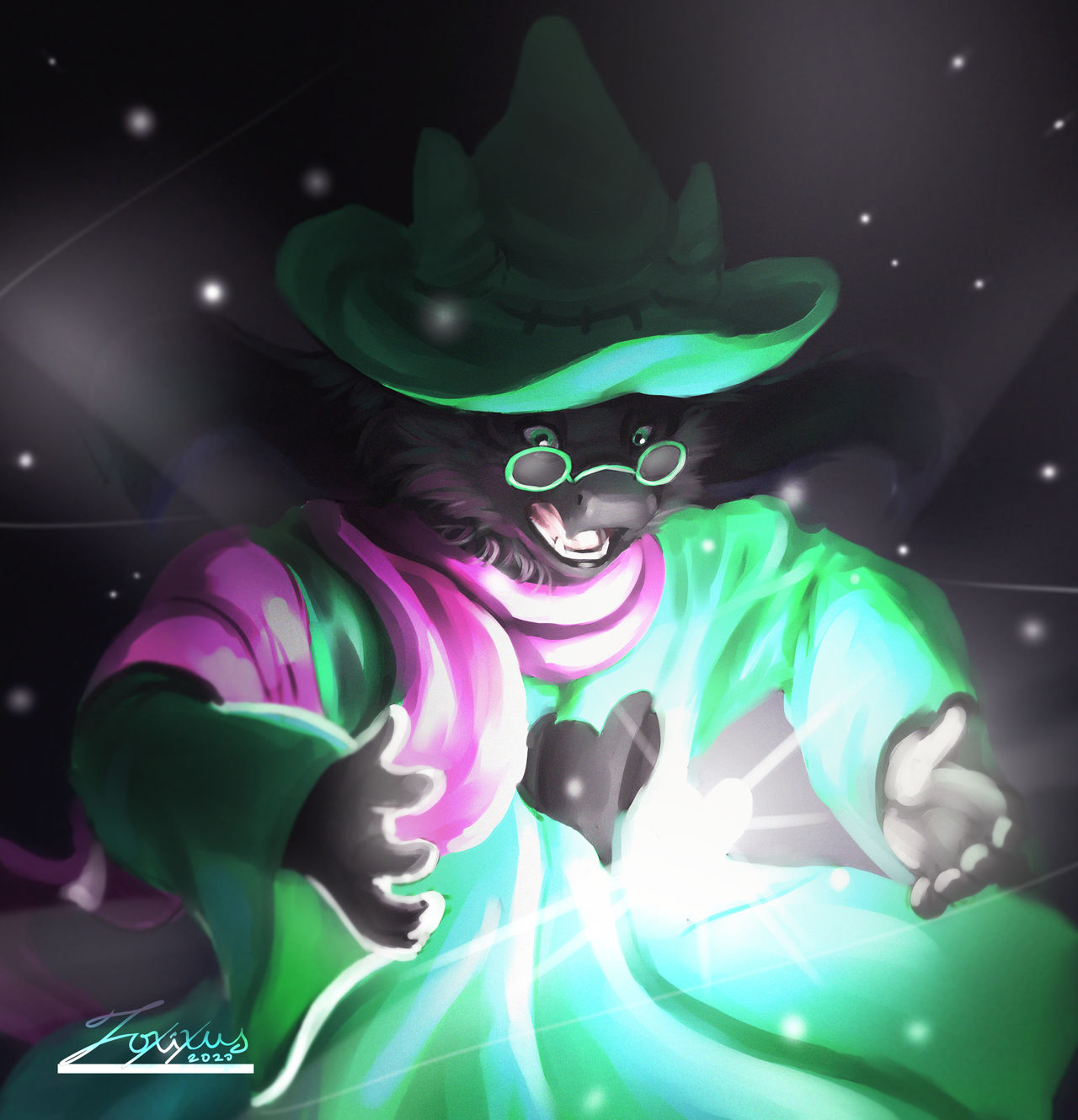 Light Ralsei Let your light shine (ralsei fanart) REMAKE by FOXIXUS on DeviantArt