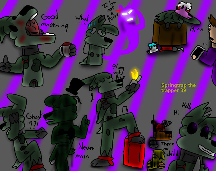 Spring Trap Dank . Springtrap doodles . by Springtraptt89 on DeviantArt