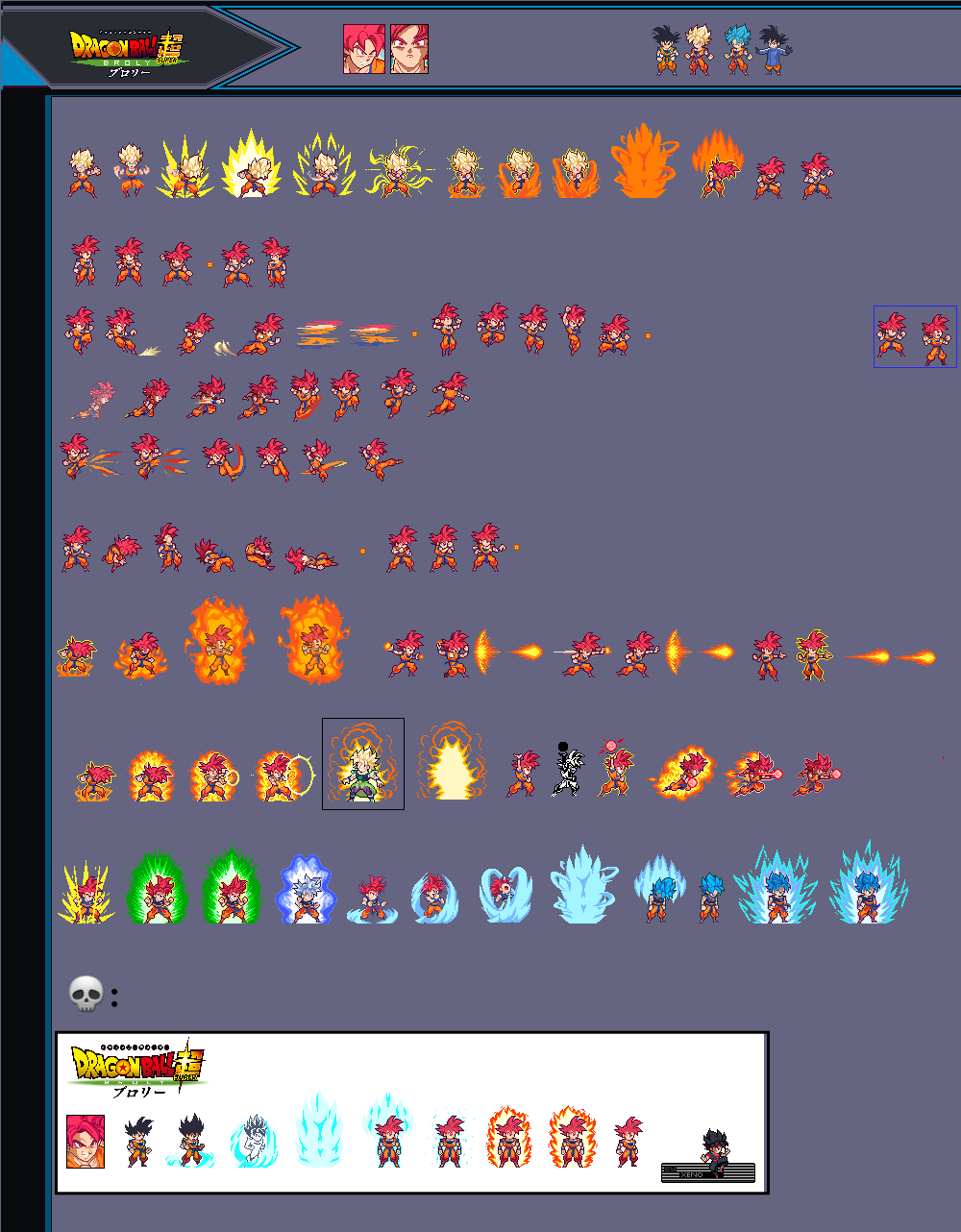 Ulsw2 Goku Ssj God Ulsw2 Sheet by JeffSonYT on DeviantArt