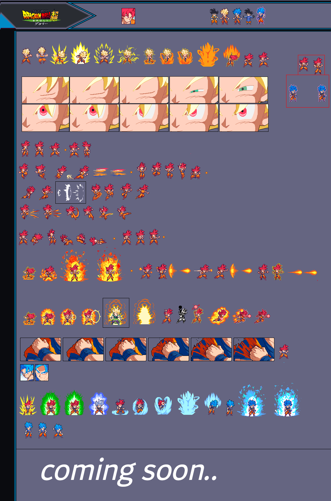 Ulsw2 Newssj2 Goku Sprite Sheet By Sonicgoku2 On Deviantart 144x200