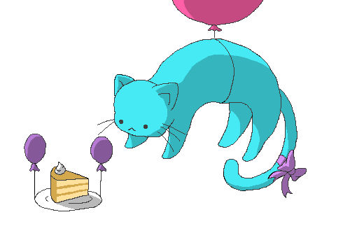 Birthday Cat WIP