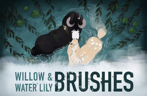 Custom Brushes | Weeping Willow and Water Lily