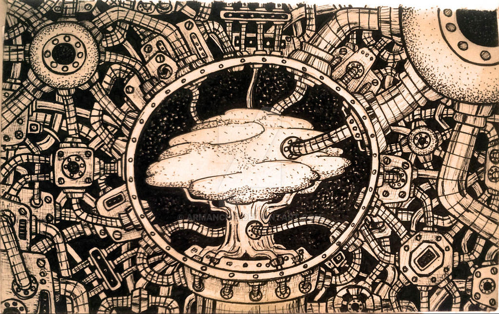 Machine Tree Drawing Trees Machine by armanchis on DeviantArt