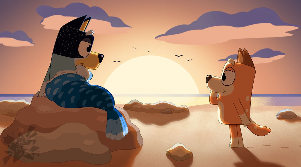 (Comm) Spotting the Mer-Dog by MurpheyStuffs on DeviantArt