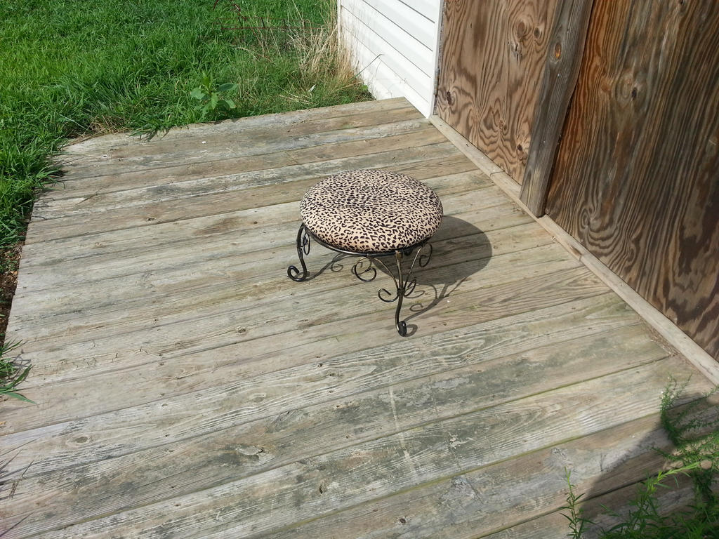 Cheetah stool 1