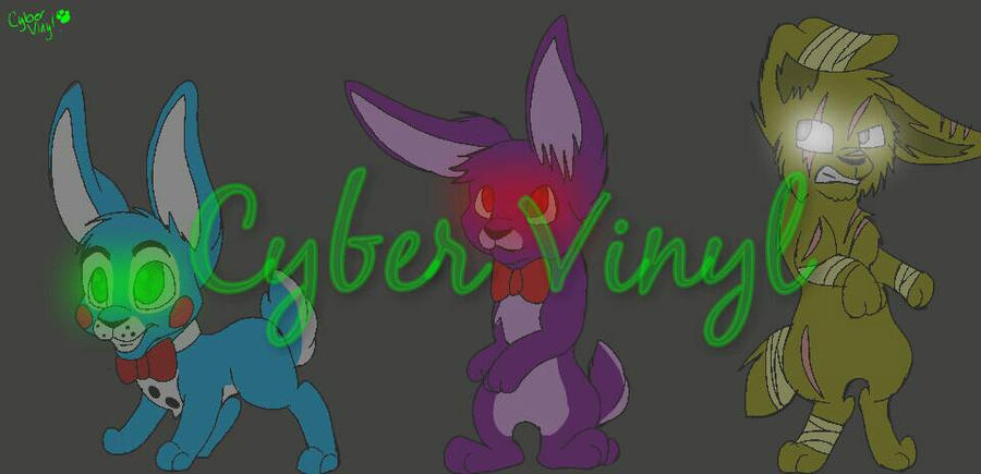 Fnaf Blue C Computer Rabbit FNAF: Bunnies by CyberVinyl on DeviantArt