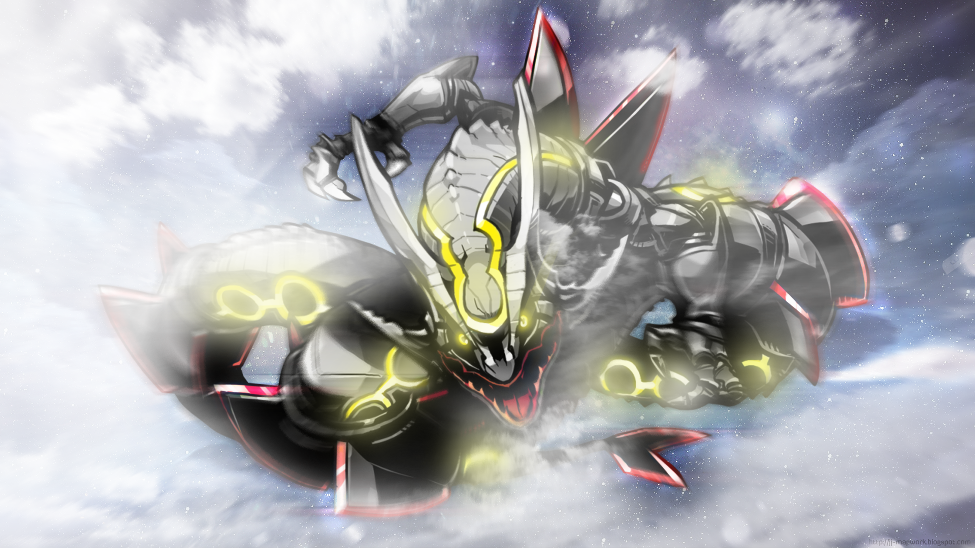 Shiny Rayquaza by AkatsukiGenji on DeviantArt