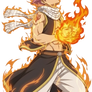 My Drawing Of Side Profile Natsu With Fire Effects