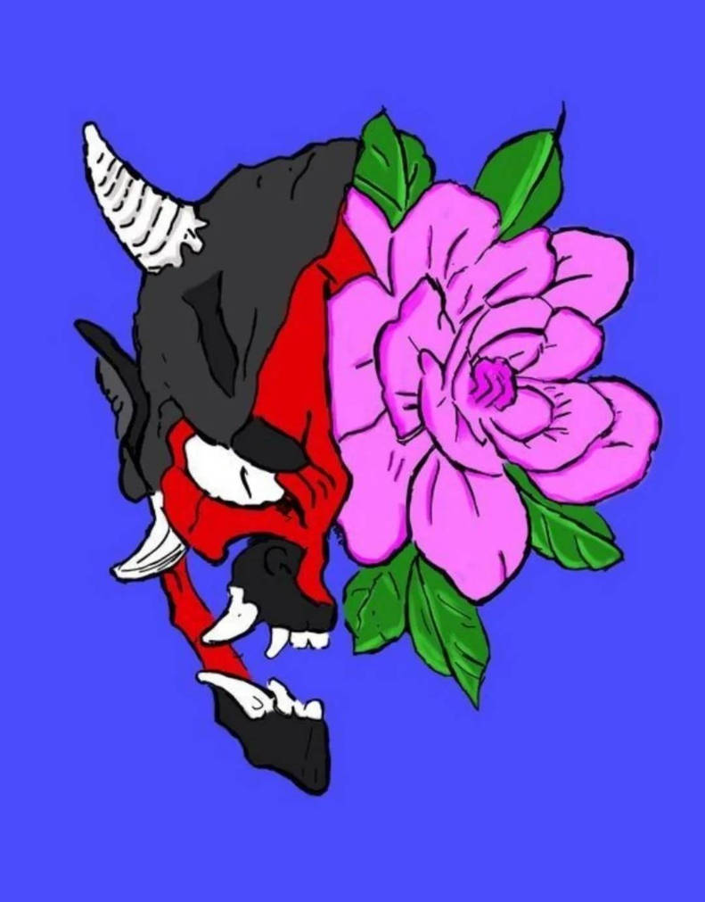 Demon Fox Roses Demon and flowers by jackcorsi9 on DeviantArt