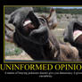 Uninformed Opinions Motivational Poster