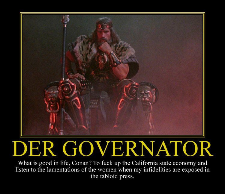 Conan the Governator Motivational Poster