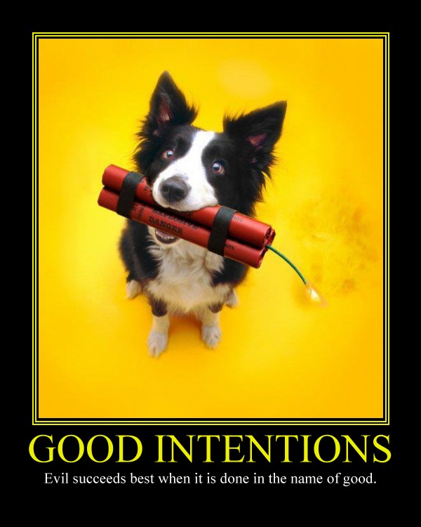 Good Intentions Motivatinal Poster