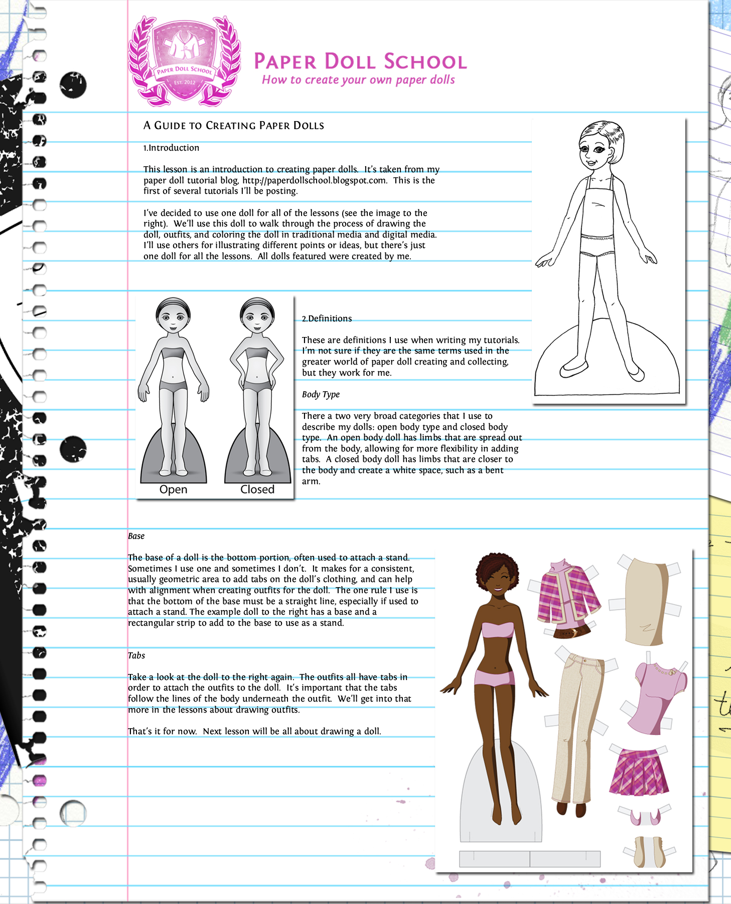 Doll Script Writing Introduction to Drawing a Paper Doll by juliematthews on DeviantArt