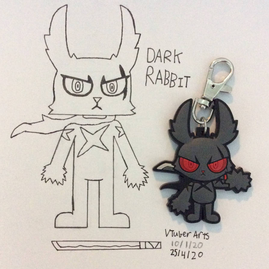 Dark Rabbit Fineline Art by VTuberArts on DeviantArt