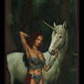 Girl with Unicorn