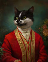 The Hermitage Court waiter cat