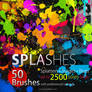 50 HQ Splatter Photoshop Brushes