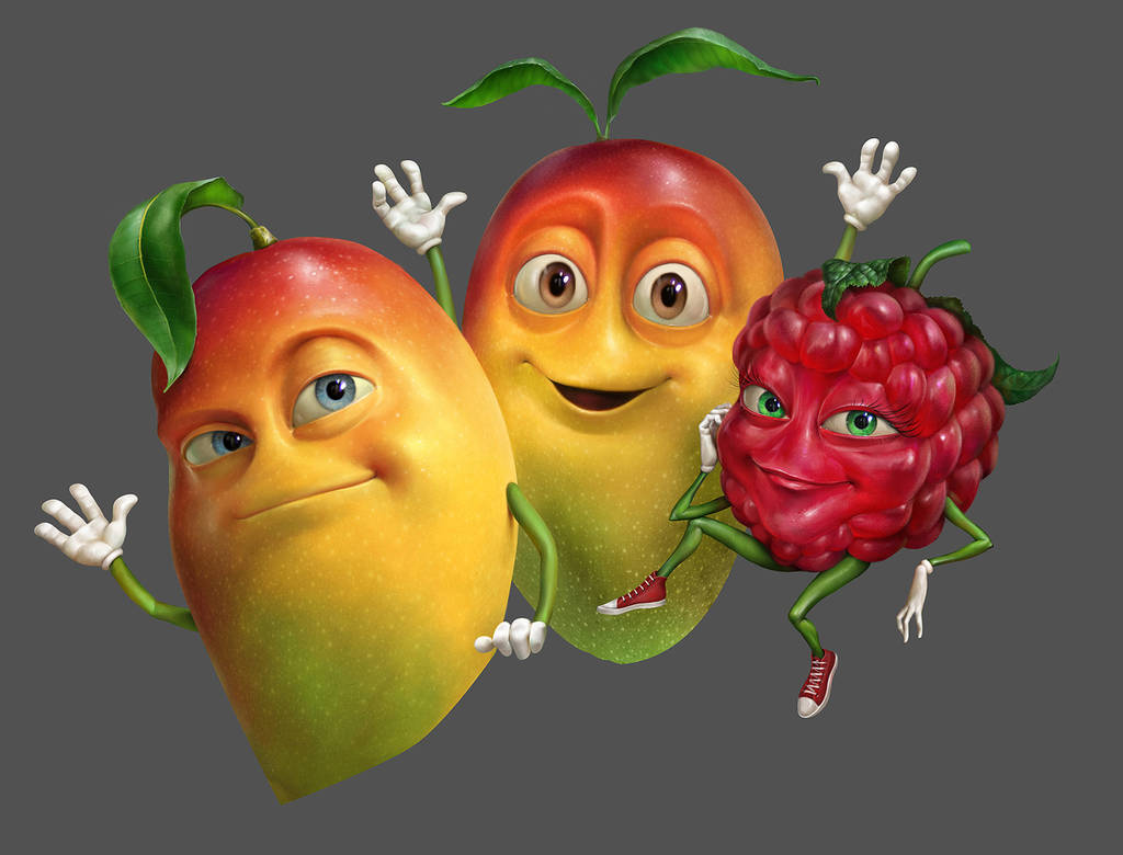 Фруктовый оазис. Живые фрукты. Фрукты персонажи. Мультяшные фрукты. Живые овощи и фрукты.