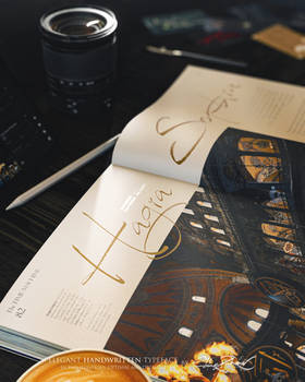 Reissfeder Typeface: a Magazine's Spread