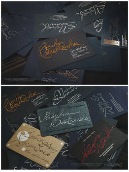 Reissfeder Typeface in the Business Cards Design