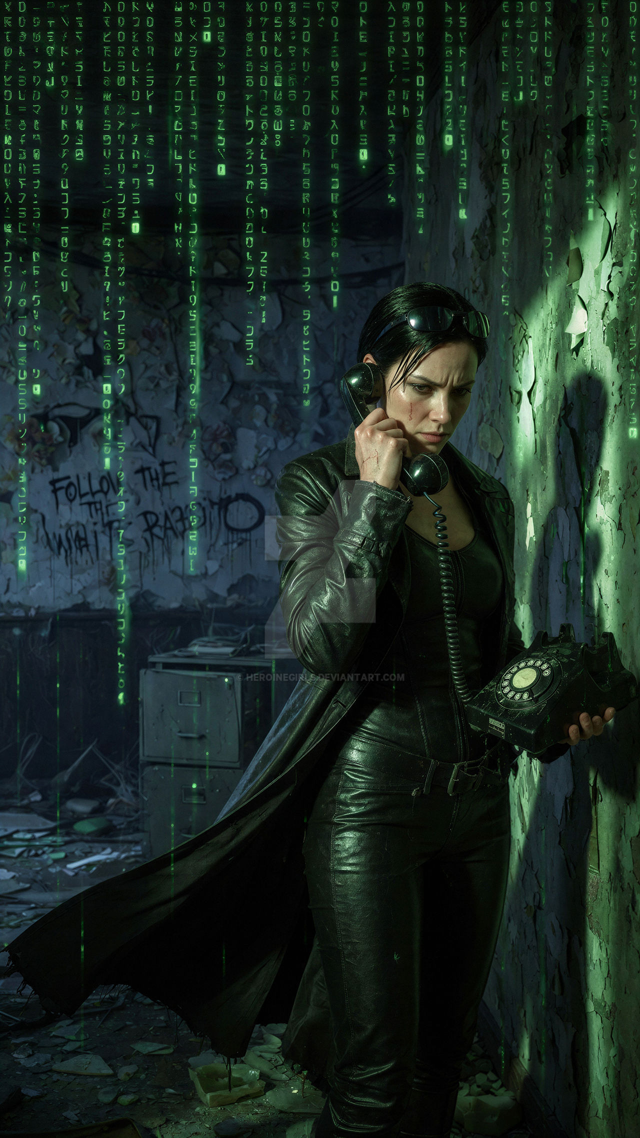Matrix Fun Trinity is a character in the Matrix (fun art 4k) by Heroinegirls on ...