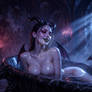 Bathing a succubus (Wallpaper 4K)