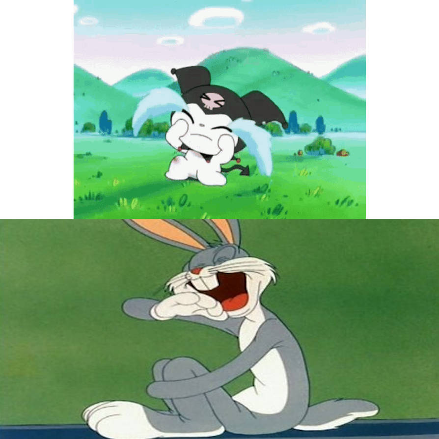Bugs Bunny Laughs At Kuromi Crying by jobekrem on DeviantArt