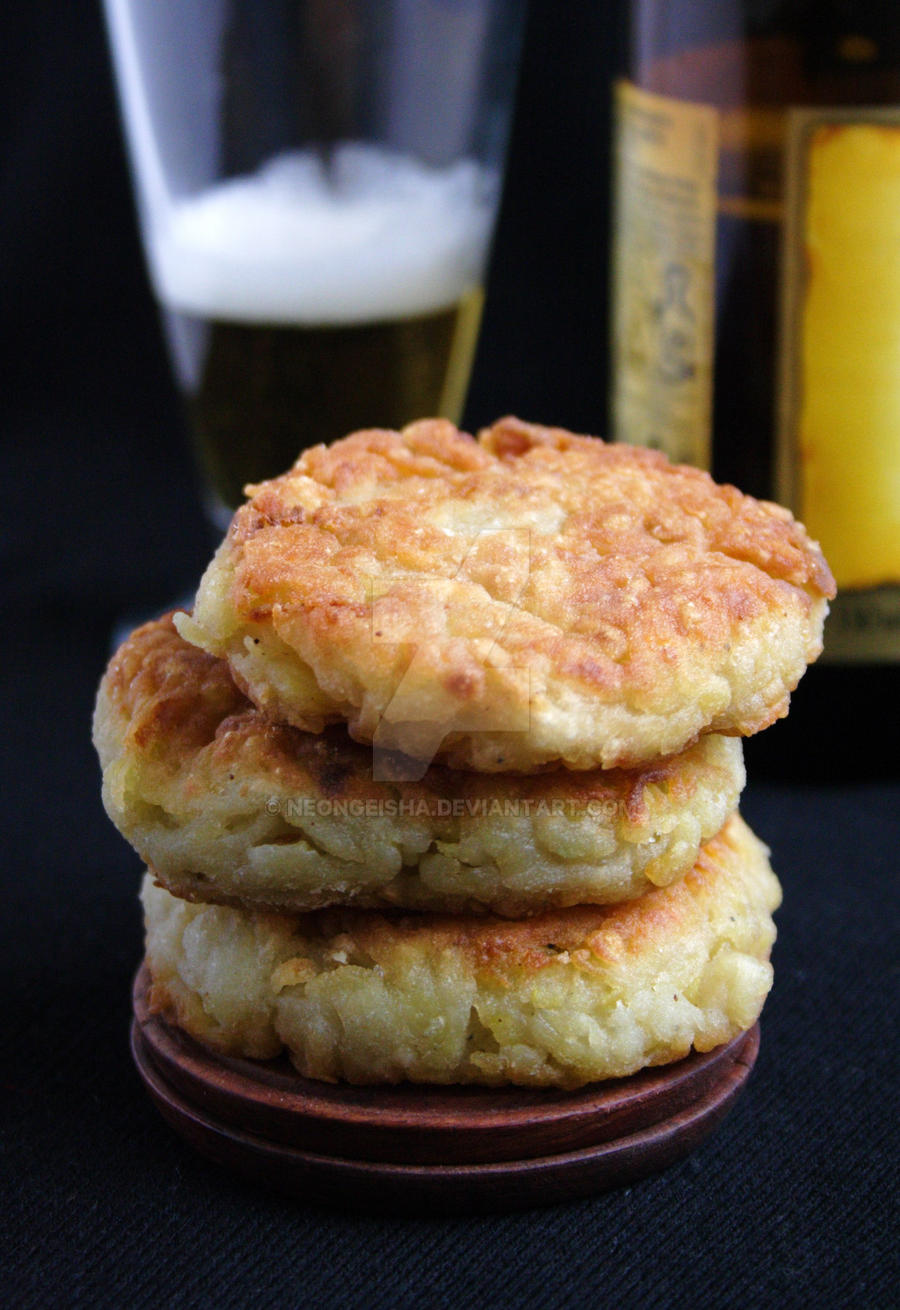 Potato and Beer Burgers