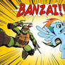 TMNT x MLP - Raphael and Rainbow Dash