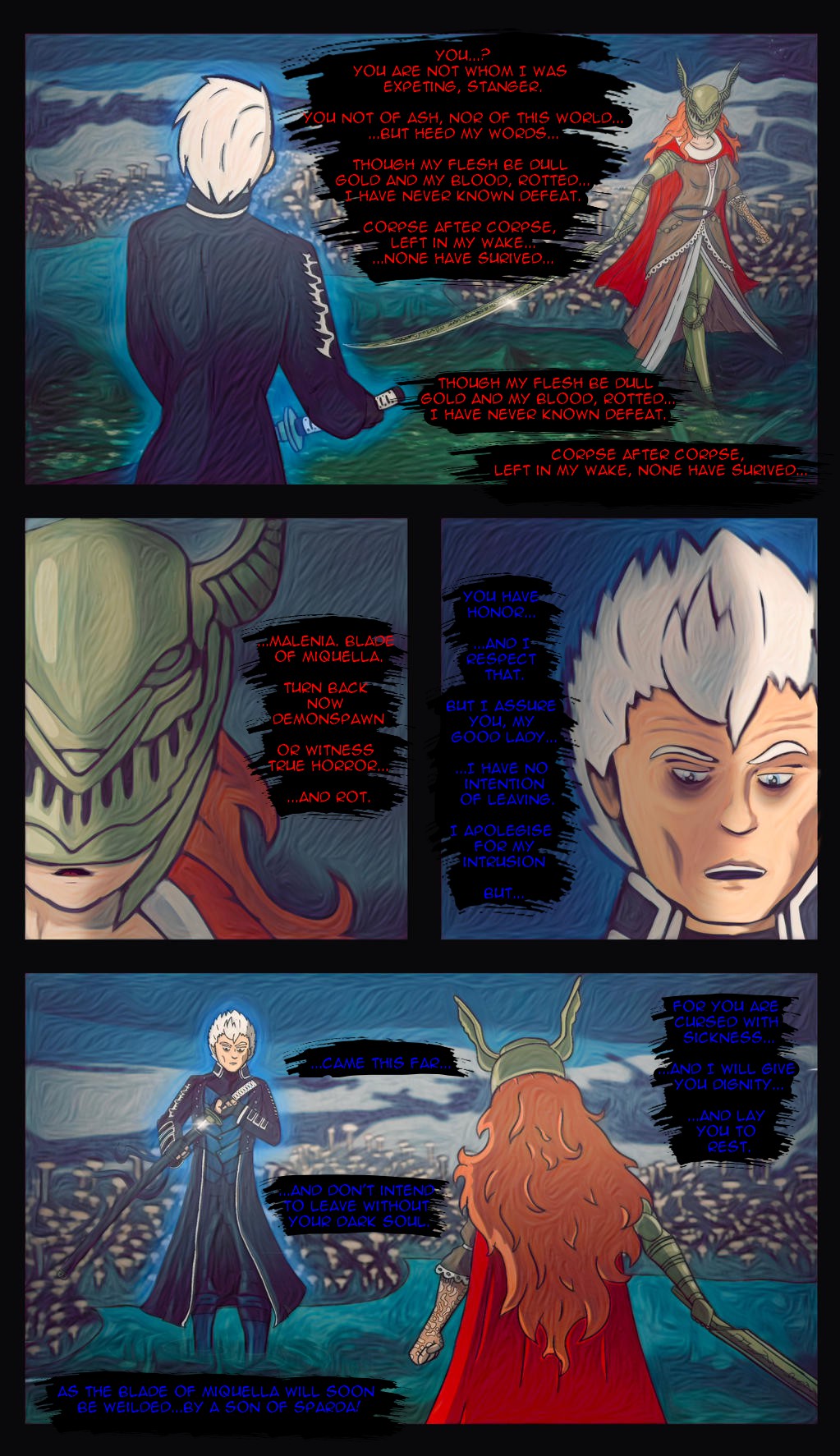 Vergil vs Malenia (Devil May Cry X Elden Ring) by Algahiem3 on DeviantArt