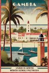 Gambia - Vintage Travel Poster