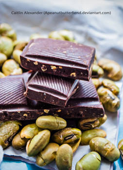 Dark chocolate edamame bar