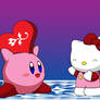 Kirby's Gift to Hello Kitty