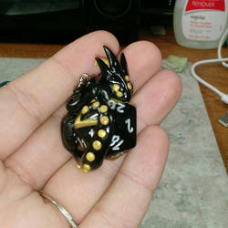 Black and Gold Dice Dragon